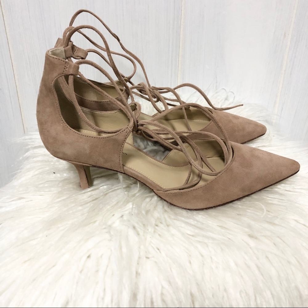 Anthro Miss Albright Margot Kitten Heels NIB